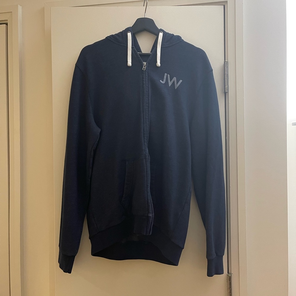Jack Wills Zip Up JW Navy Hoodie